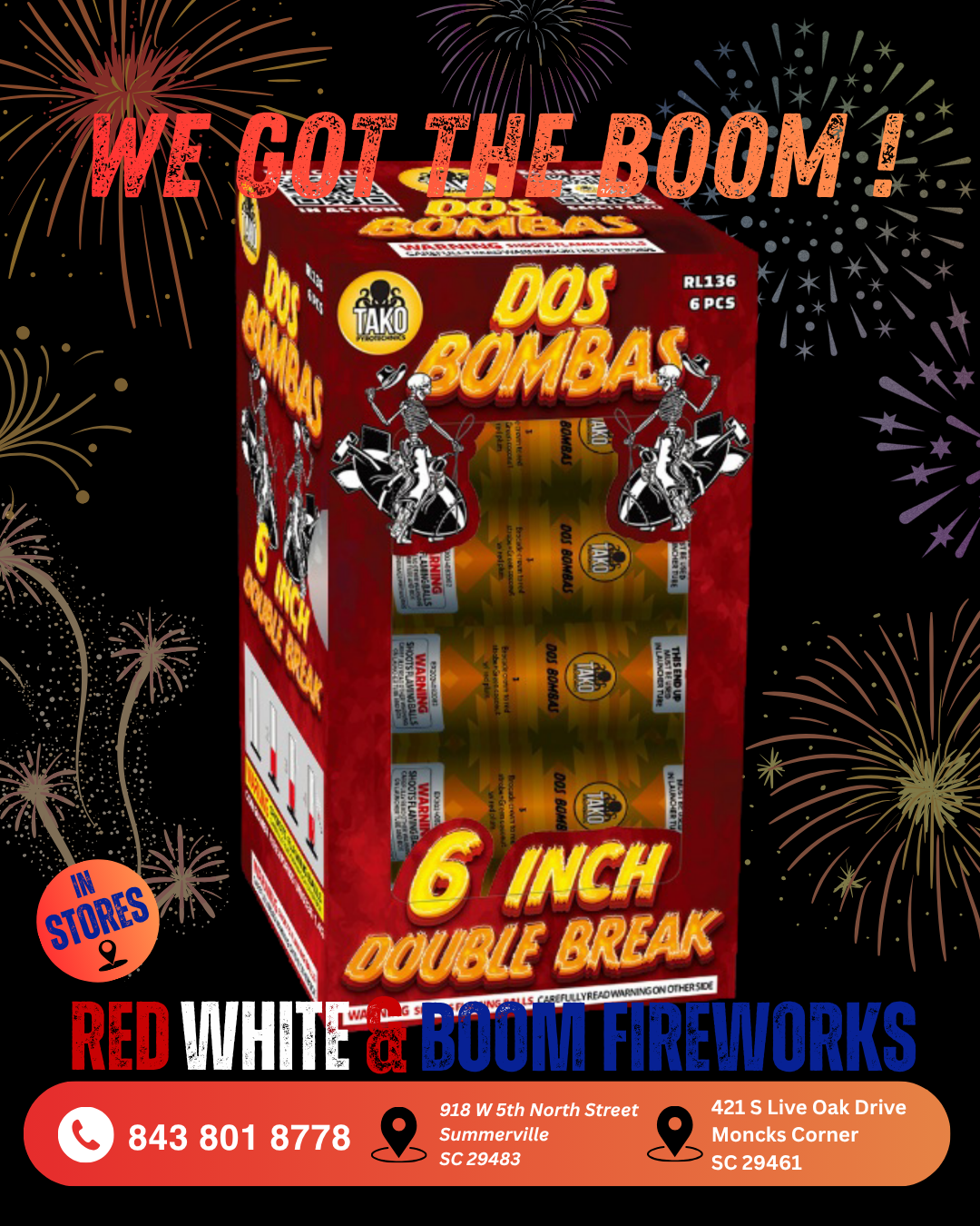 Dos Bombas 6 Inch Double Break