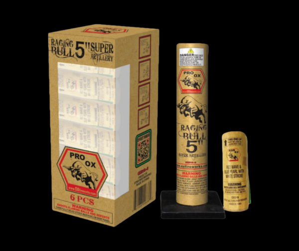5 Inch Howitzer Shell Firework Artillery - Red White And Boom Fireworks